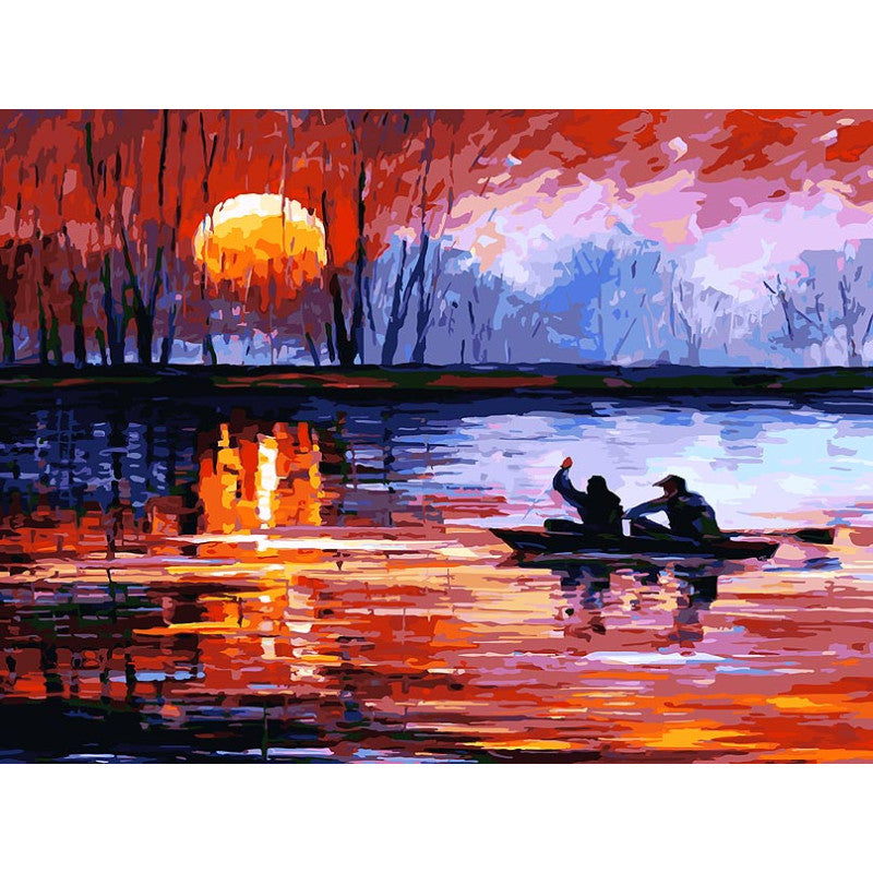 157-AS Рыбалка на закате