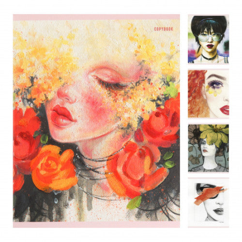 Тетрадь А5, 96 листов, клетка, поля, ассорти Fashion style