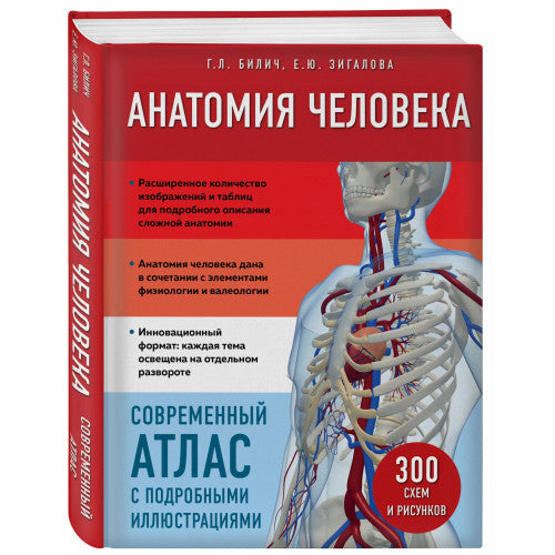 Анатомия человека. Современный атлас с подробными иллюстрациями | Зигалова Елена Юрьевна, Билич Габриэль Лазаревич