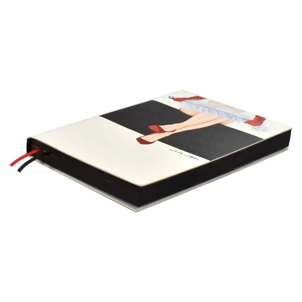 Ежедневник недатированный ESCALADA #ЮЛИЯ ДОГАН А5 160л в мягком переплёте из экокожи, в блоке использованы иллюстрации современной художницы Юлии Доган