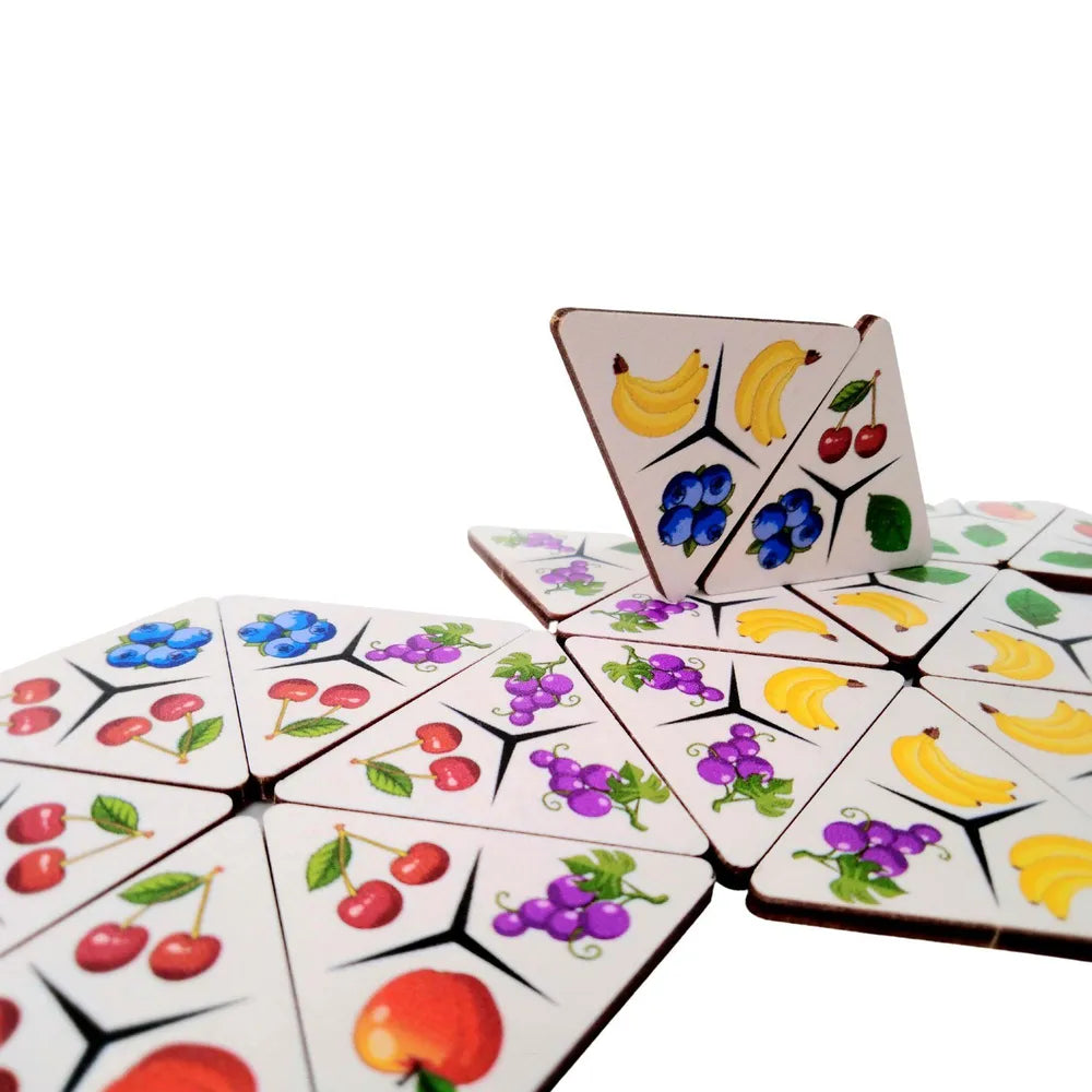 Фруктовое тримино (треугольное домино)