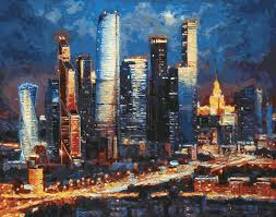 485-IRC Вечерние огни Москва Сити