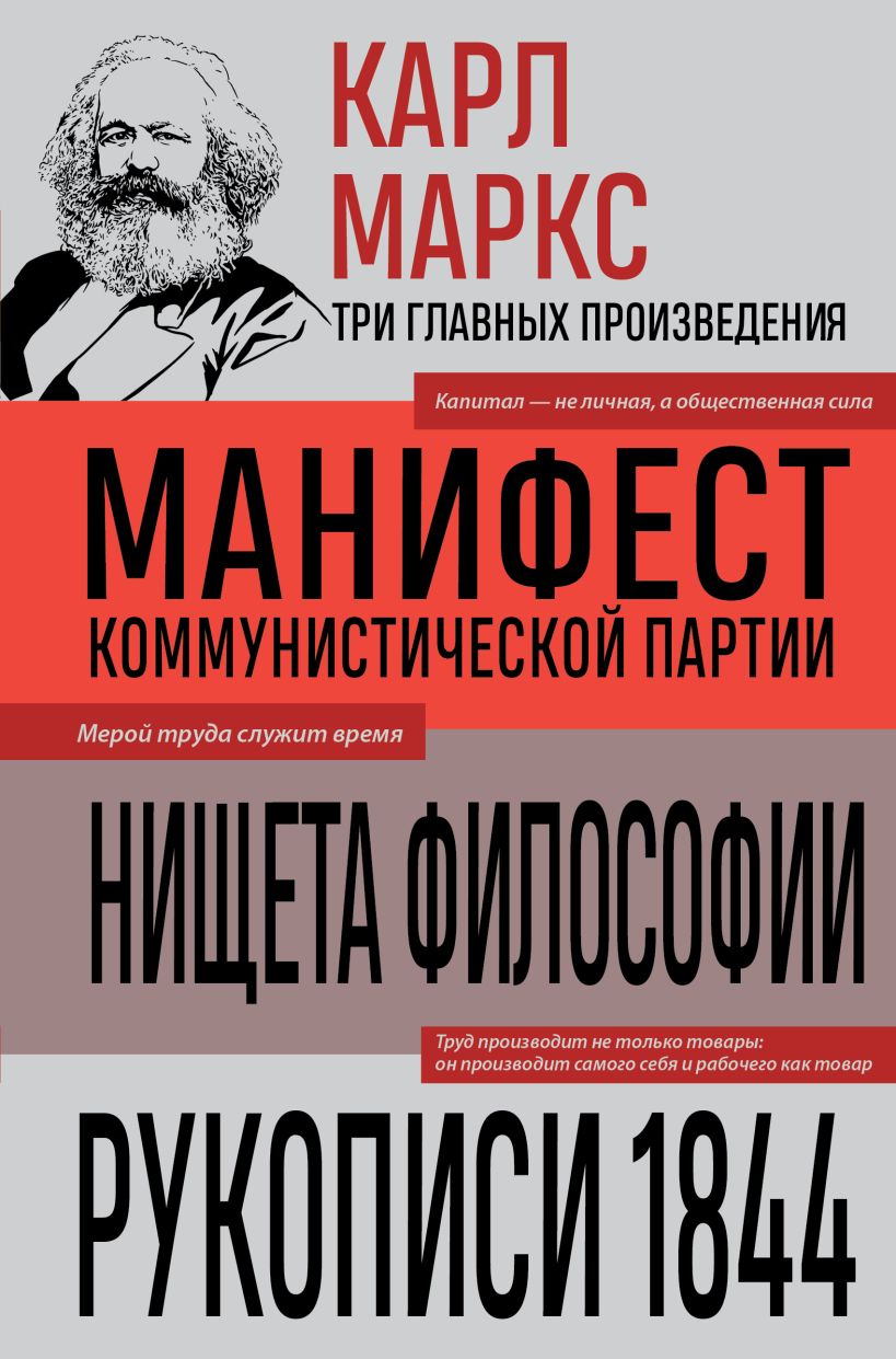 Карл Маркс. Манифест коммунистической партии. Нищета философии. Рукописи 1844
